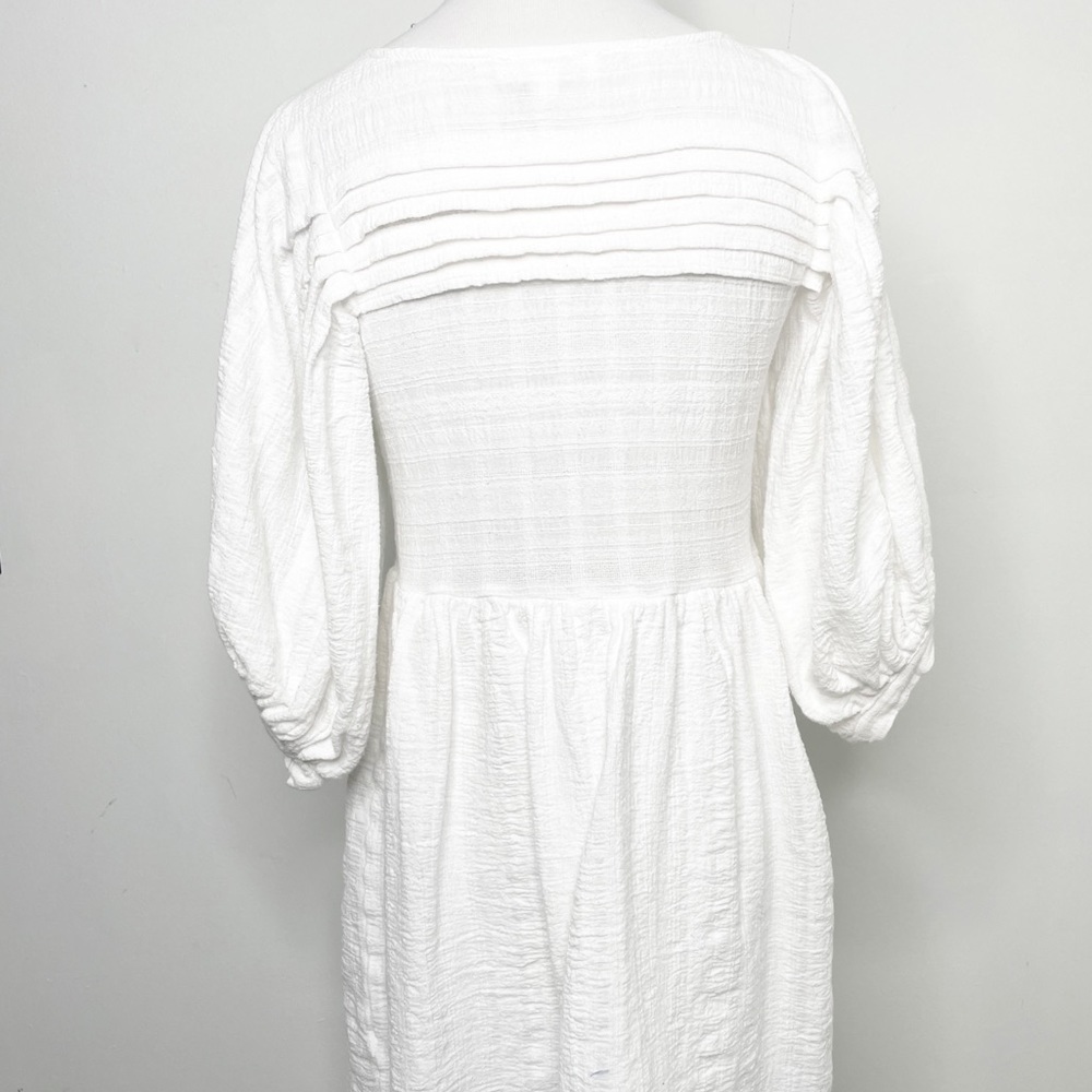 Free the Roses batwing white boho dress - Picture 5 of 6